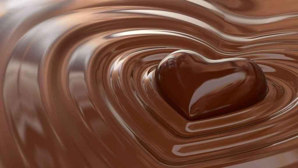 Bombom De Chocolate Con Forma De Corazon