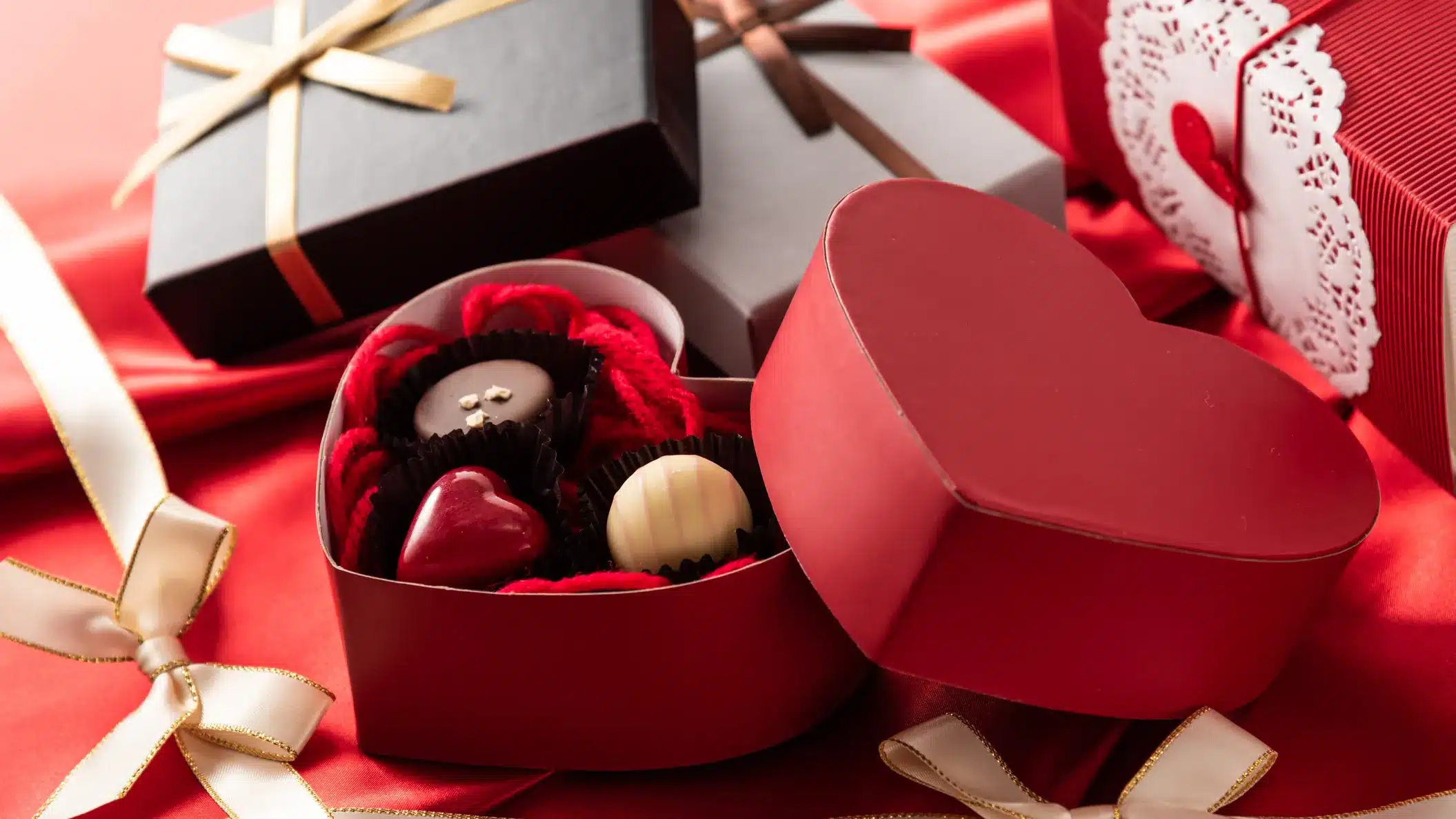 Regalos De Chocolates En El De San Valentín