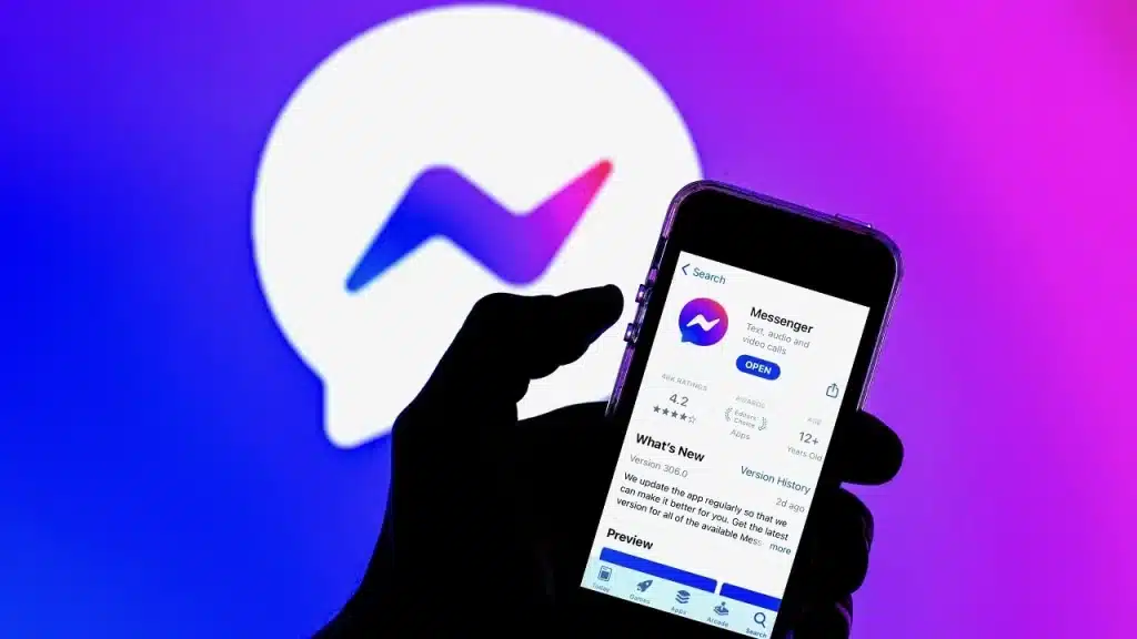 App De Messenger Lite Con Fondo