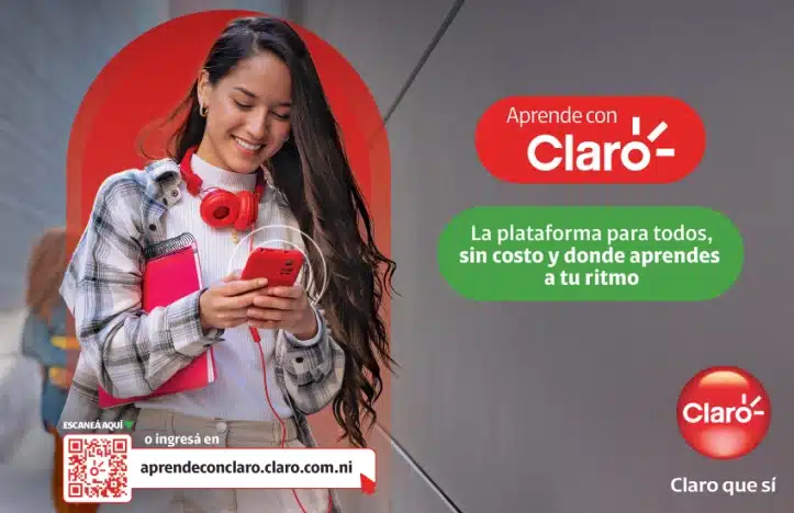 Banner Sobre Promoción De Portal Digital Aprende Con Claro